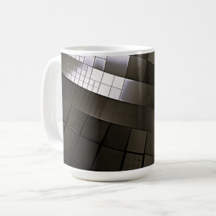 Matrix aus geschliffenem Stahl Kaffeetasse
