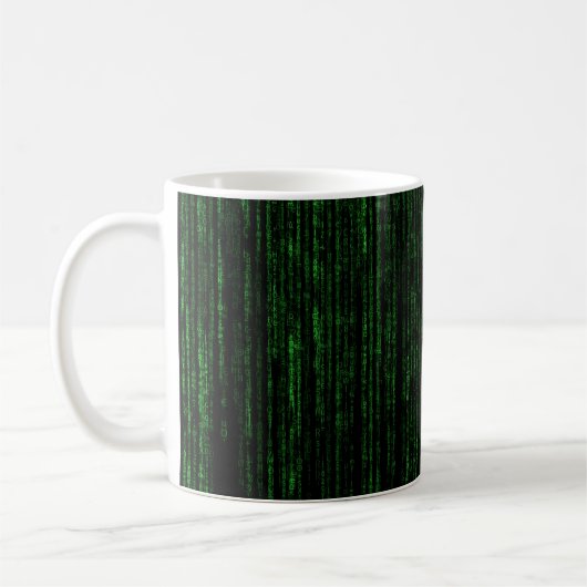 Matrix Binary Code 325 ml Classic White Tasse (Links)