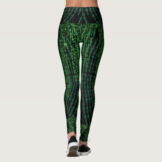 Matrix-Binary-Code Leggings (Rückseite)