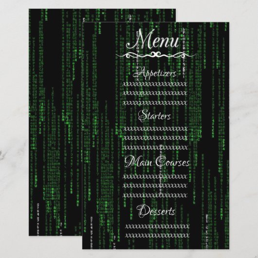Matrix-Code (Vorne/Hinten)