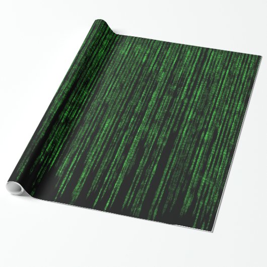 Matrix-Code 1-Wrapper Geschenkpapier (Ungerollt)