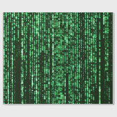 Matrix Code Be a warrior againt the system Geschenkpapier (Flach)