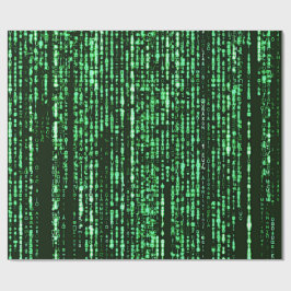 Matrix Code Be a warrior againt the system Geschenkpapier