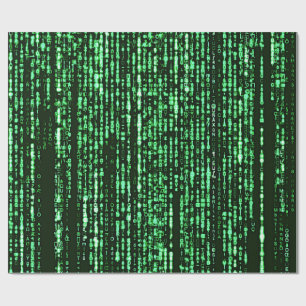 Matrix Code Be a warrior againt the system Geschenkpapier
