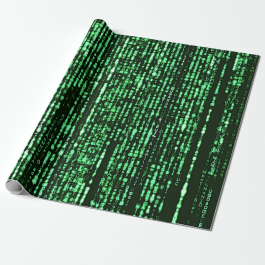 Matrix Code Be a warrior againt the system Geschenkpapier (Ungerollt)