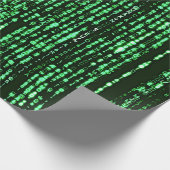 Matrix Code Be a warrior againt the system Geschenkpapier (Ecke)