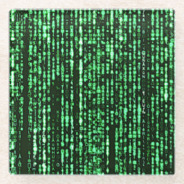 Matrix Code Be a warrior againt the system Glasuntersetzer