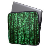Matrix Code Be a warrior againt the system Laptopschutzhülle (Vorderseite Links)