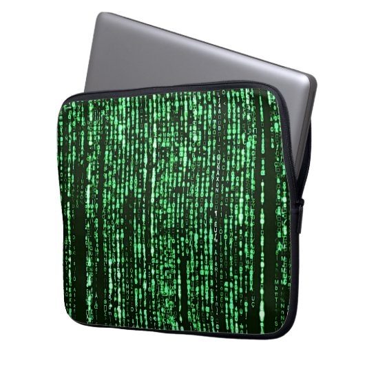 Matrix Code Be a warrior againt the system Laptopschutzhülle (Vorderseite Links)