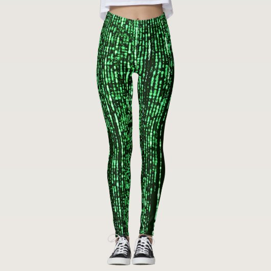 Matrix Code Be a warrior againt the system Leggings (Vorderseite)