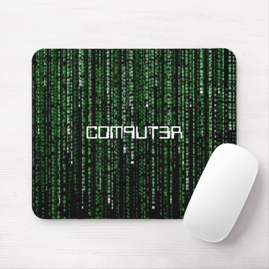 Matrix-Code, C0M9UT3R Mousepad (Mit Mouse)