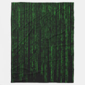 Matrix-Code Fleecedecke (Vorderseite)