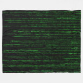 Matrix-Code Fleecedecke (Vorderseite (Horizontal))