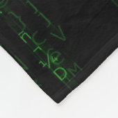 Matrix-Code Fleecedecke (Ecke)