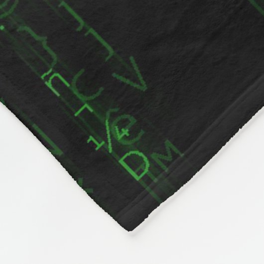 Matrix-Code Fleecedecke (Ecke)