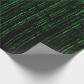 Matrix-Code Geschenkpapier (Ecke)