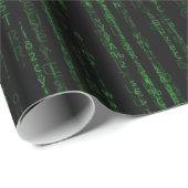 Matrix-Code Geschenkpapier (Rolleneckpunkt)