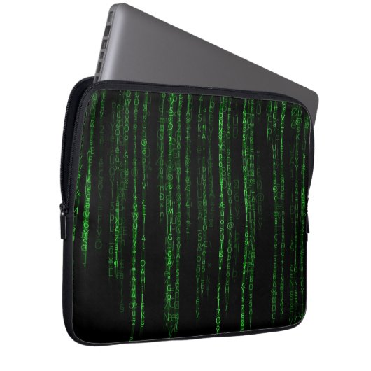 Matrix-Code Laptopschutzhülle (Vorne Rechts)
