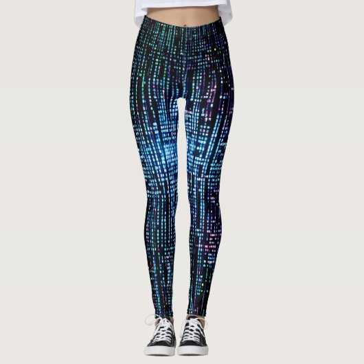 Matrix-Code-Leggings Leggings (Vorderseite)
