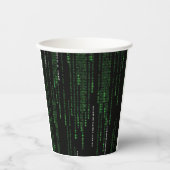 Matrix-Code Pappbecher (Vorderseite)