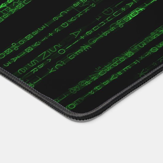 Matrix-Code Schreibtischunterlage (Ecke)