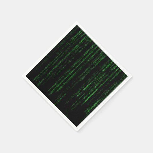 Matrix-Code Serviette (Ecke)