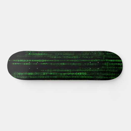 Matrix-Code Skateboard (Horizontal)