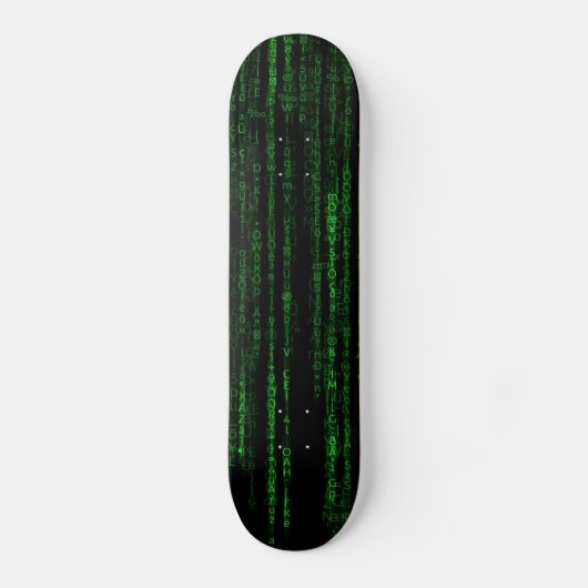 Matrix-Code Skateboard (Vorderseite)