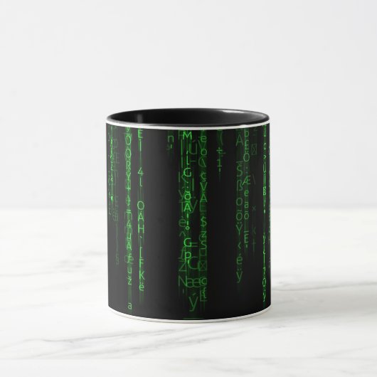 Matrix-Code Tasse (Zentrum)