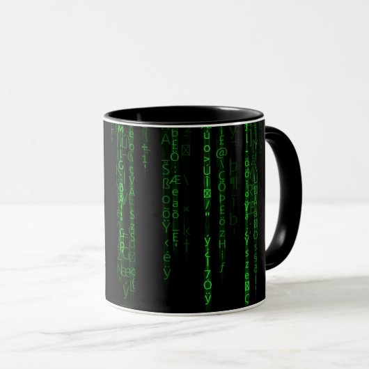 Matrix-Code Tasse (VorderseiteRechts)