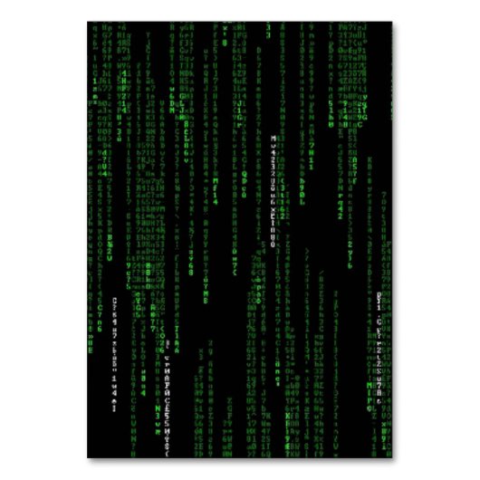 Matrix-Code Tischnummer (Rückseite)