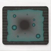 Matrix der 10er Jahre Big Machine Black Green Geek Mousepad (Vorne)