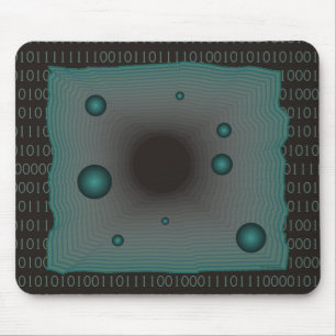 Matrix der 10er Jahre Big Machine Black Green Geek Mousepad