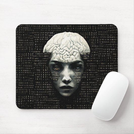 Matrix-Man-Binärkode Mousepad (Mit Mouse)