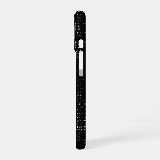 Matrix-Mann-Binär-Code iPhone 16 Hülle (Linke Seite)