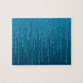 Matrix-Muster in Blue Challenging Puzzle (Horizontal)