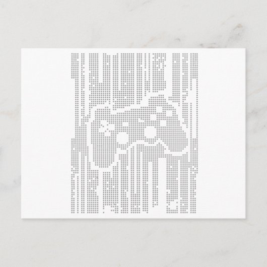 Matrix Pad - Controller Gamer Video Games Gaming Postkarte (Vorderseite)