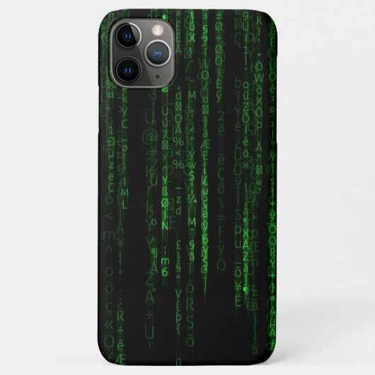Matrix-Regencode Case-Mate iPhone Hülle (Rückseite)