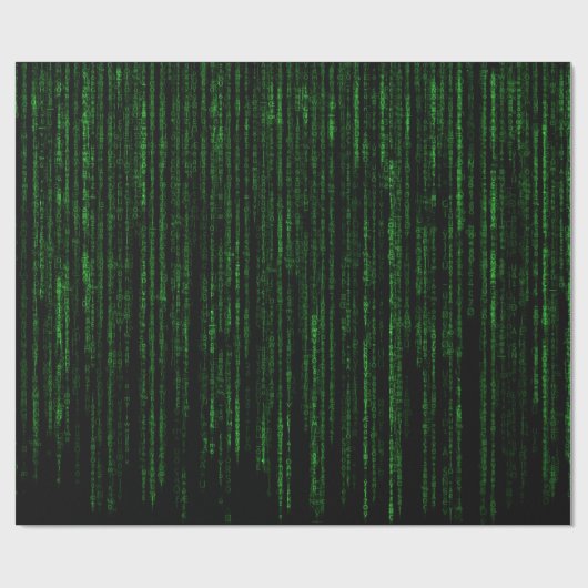 Matrix-Regencode Geschenkpapier (Flach)