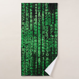 Matrix-Technologie-Daten Badehandtuch