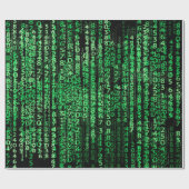 Matrix-Technologie-Daten Geschenkpapier (Flach)