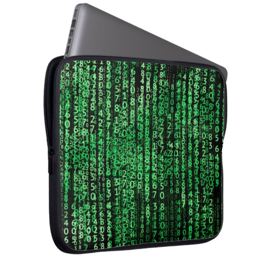 Matrix-Technologie-Daten Laptopschutzhülle (Vorne Rechts)