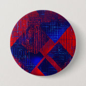 Matrix-Thema große Runde Button (Vorderseite)