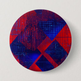 Matrix-Thema große Runde Button