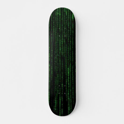 Matrixcode Skateboard (Vorne)