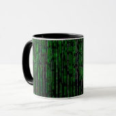 Matrixhintergrund Tasse (Vorderseite Links)