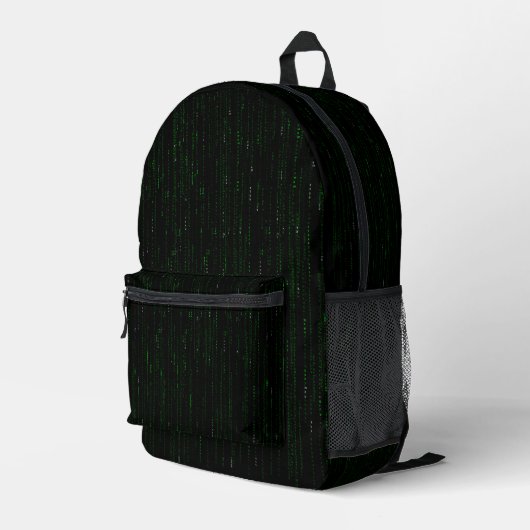 Matrixstil-Rucksack Druckknopfbeutel Bedruckter Rucksack (Rückseitige Ecke Rechts)