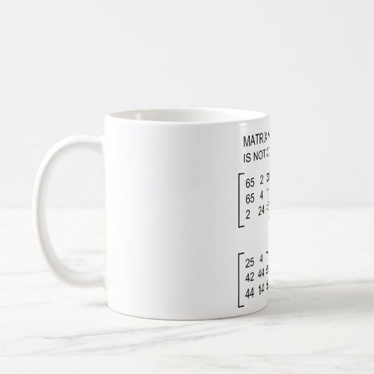 Matrixvermehrungs-Tasse Kaffeetasse (Links)