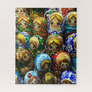 Matrjoschka-Puppen-Souvenir-Kiosk-Reisefoto Puzzle