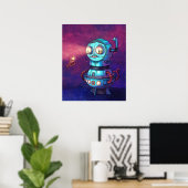 Matrjoschka-U-Boot-Roboter Poster (Heimbüro)
